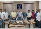 जालन्यात तलवारींचा मोठा साठा जप्त, 22 तलवारींचं पार्सल स्थानिक गुन्हे शाखेनं केलं जप्त